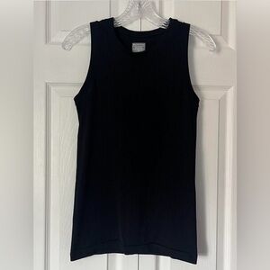 Athleta Ribbed Black Top